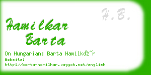 hamilkar barta business card